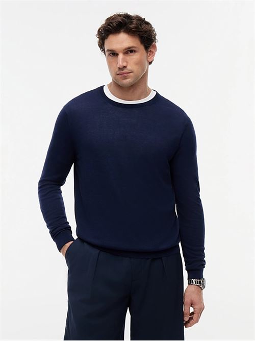 dc cotton/lyocell cneck TOMMY HILFIGER | MW0MW41820DCA